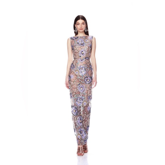 Bronx and Banco Dresses & Skirts - Bronx and Banco Violet beaded Maxi Dress